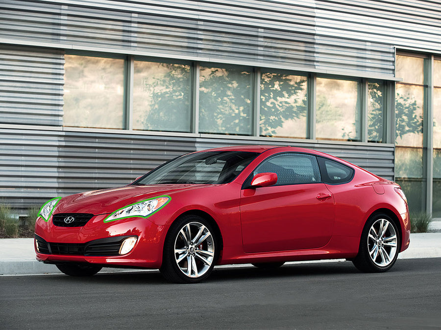 hyundai genesis 2009-2012 (coupe) Headlight Protection Installation Location