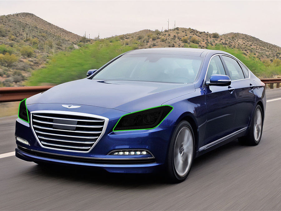 hyundai genesis 2015-2016 (sedan) Headlight Tint Location