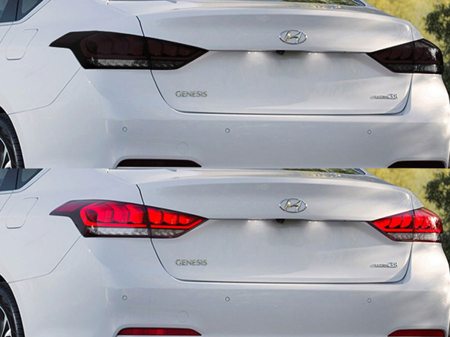 hyundai (sedan) Before and After Smoked Taillights