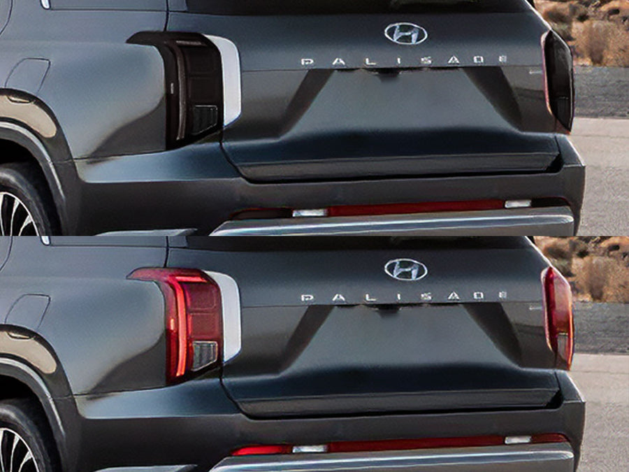 palisade Before and After Smoked Taillights