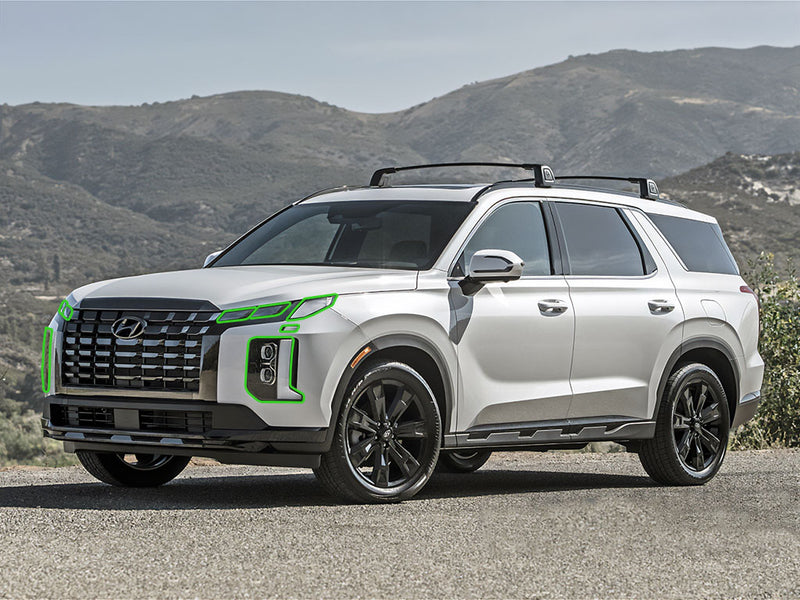 hyundai palisade 2023-2025 Headlight Protection Installation Location