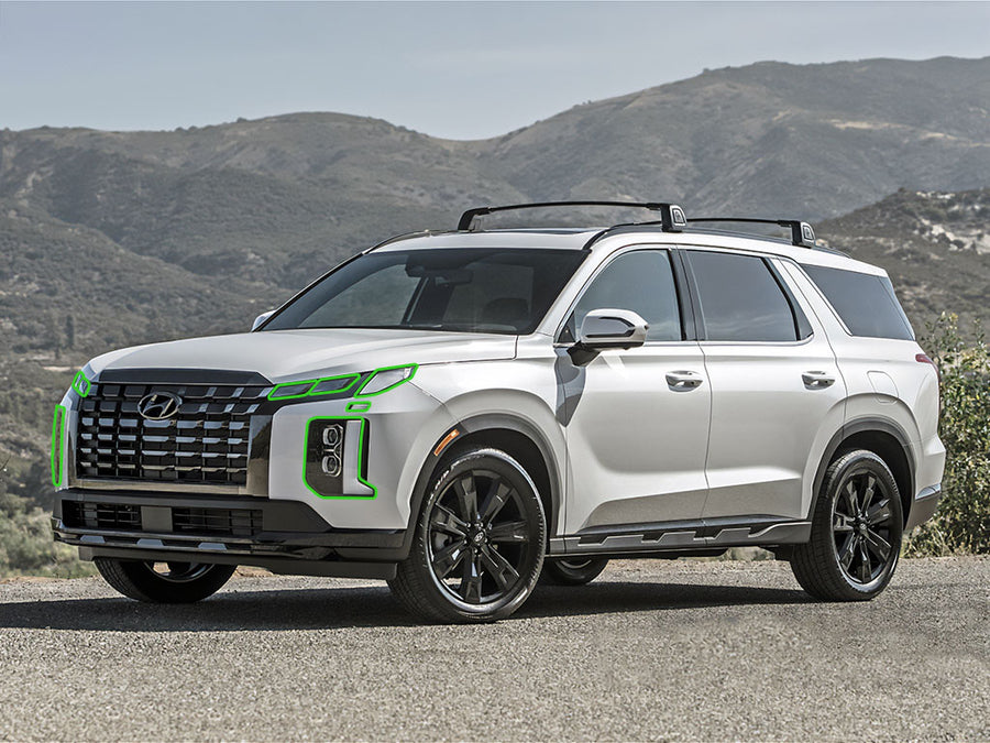 hyundai palisade 2023-2025 Headlight Protection Installation Location