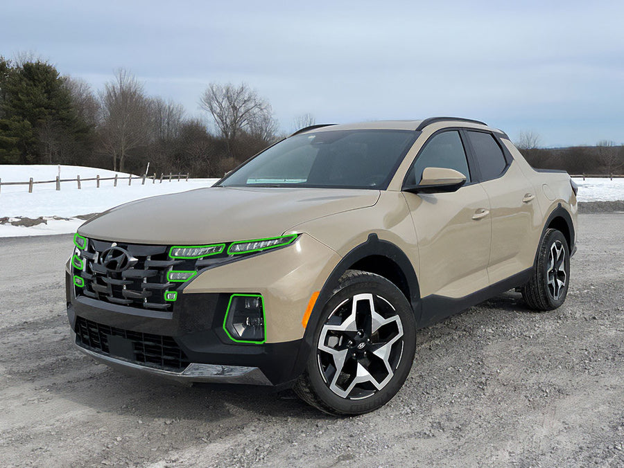 hyundai santa cruz 2022-2025 Headlight Protection Installation Location
