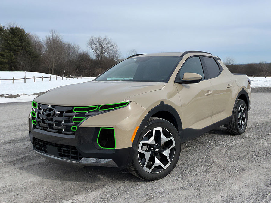 hyundai santa cruz 2022-2025 Headlight Tint Location