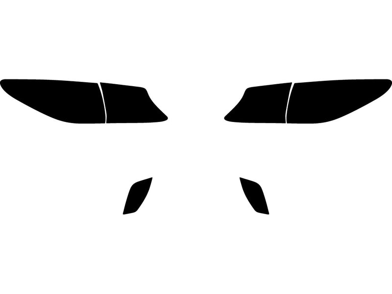 santa fe Precut Tail Light Tint Diagram