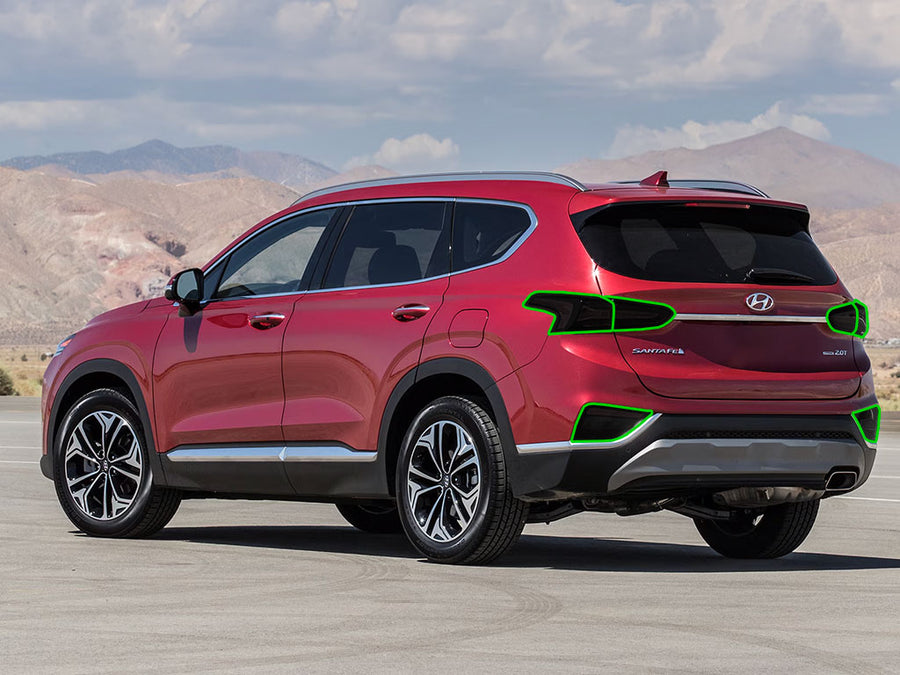 santa fe (sport) Tail Light Tint Installation Points