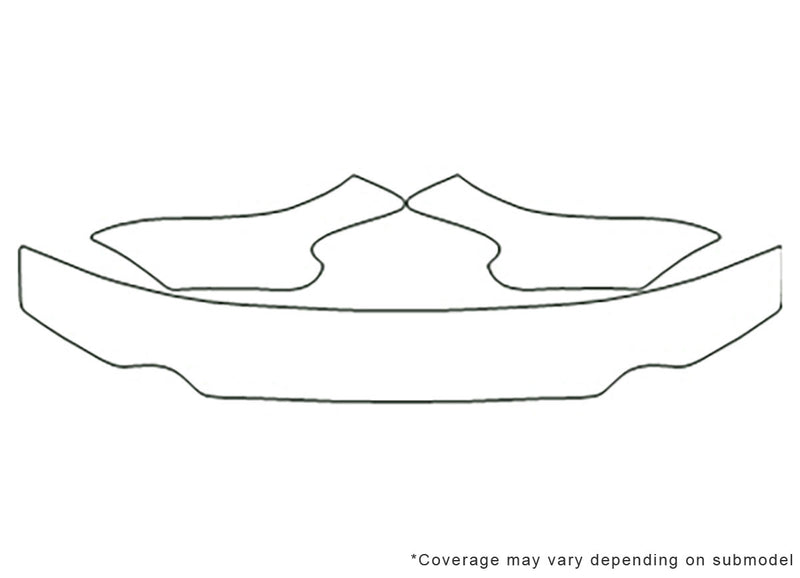 sonata 3M Clear Bra Hood Precut PPF Diagram