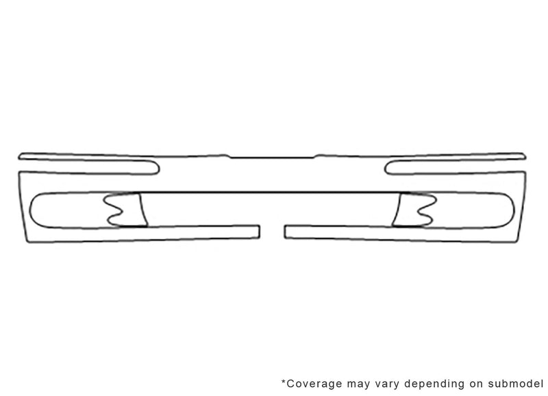 sonata 3M Clear Bra Bumper Precut PPF Diagram
