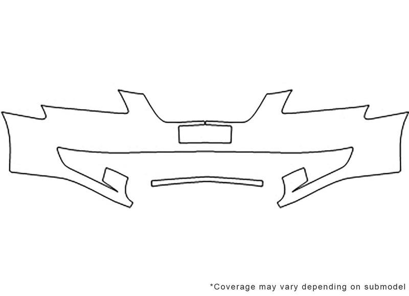 sonata 3M Clear Bra Bumper Precut PPF Diagram
