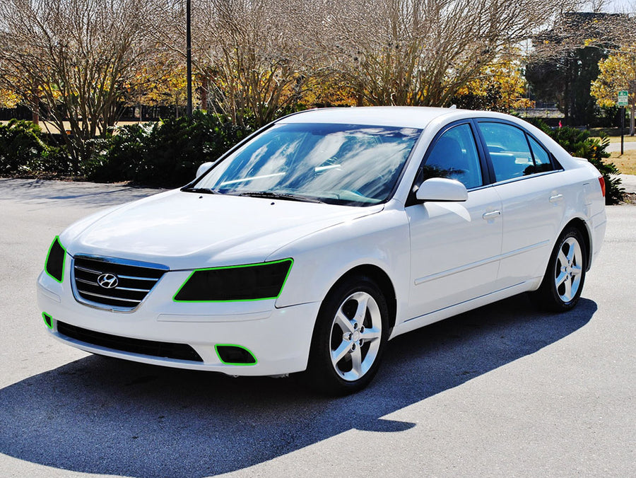 hyundai sonata 2006-2010 Headlight Tint Location