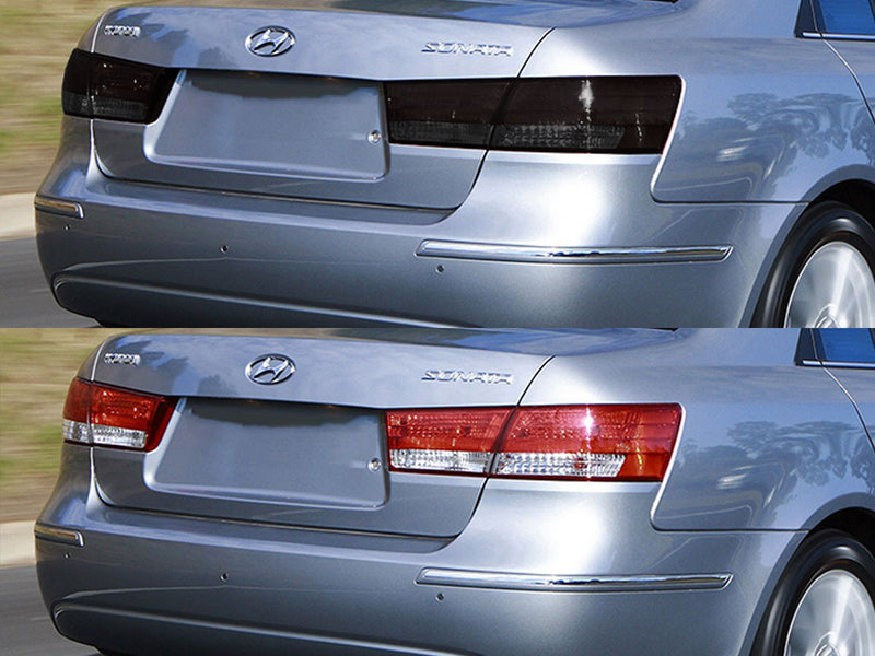 sonata Before and After Smoked Taillights