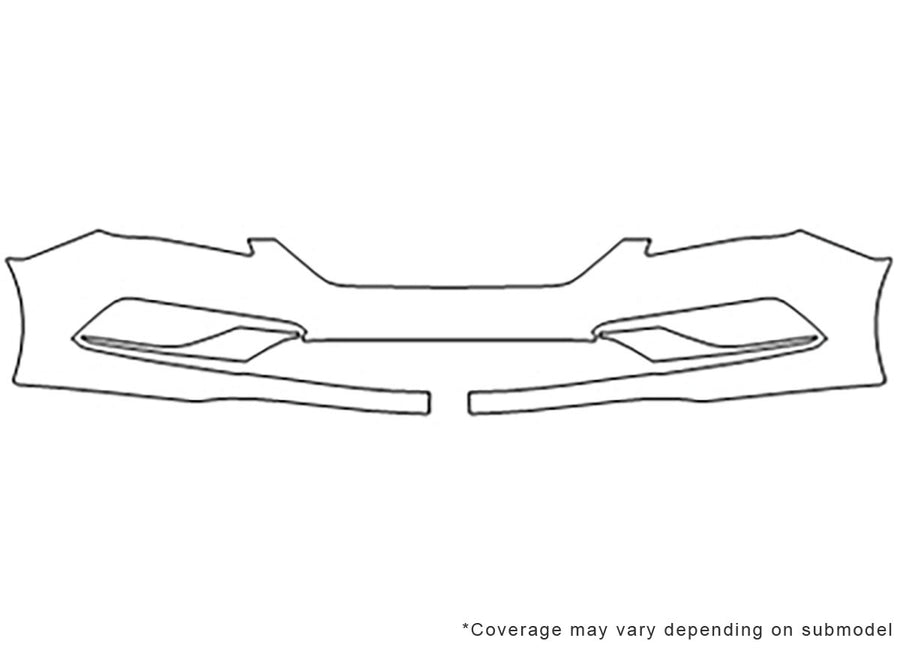 sonata 3M Clear Bra Bumper Precut PPF Diagram