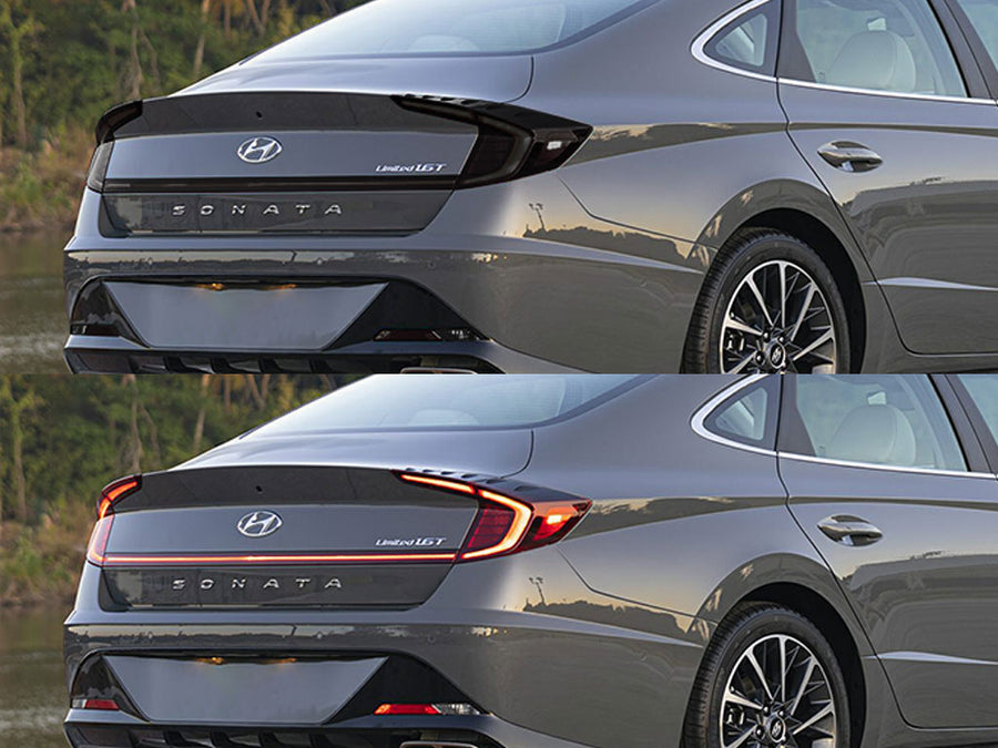 sonata Before and After Smoked Taillights