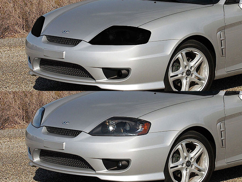 hyundai tiburon 2003-2004 Headlight Tint Appearance