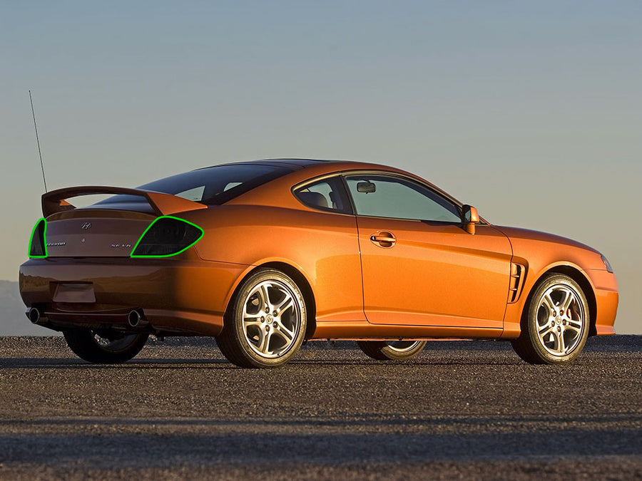 tiburon Tail Light Tint Installation Points