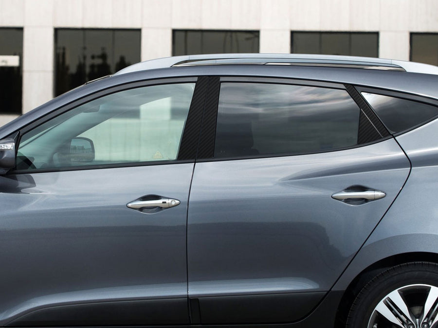 hyundai tucson 2010-2015 Carbon Fiber Pillar Cover Diagram