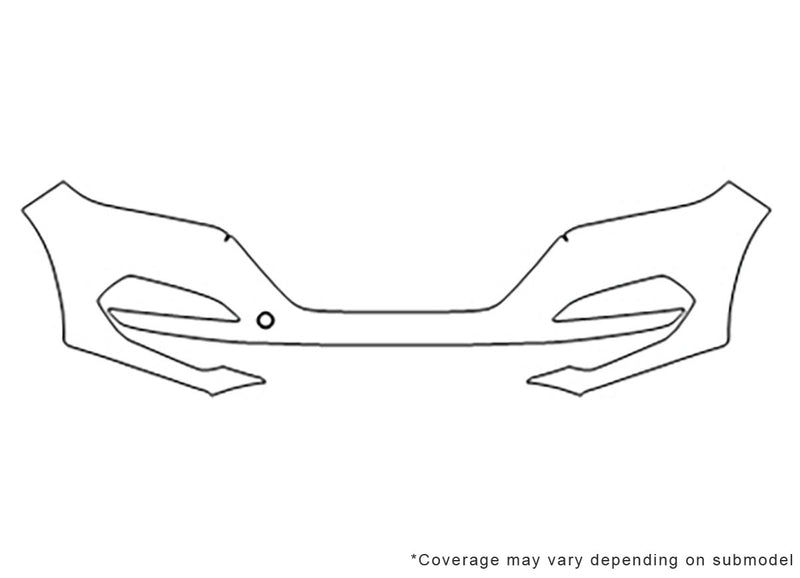 tucson 3M Clear Bra Bumper Precut PPF Diagram