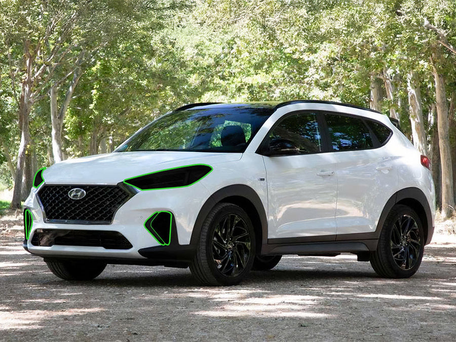 hyundai tucson 2019-2021 Headlight Tint Location