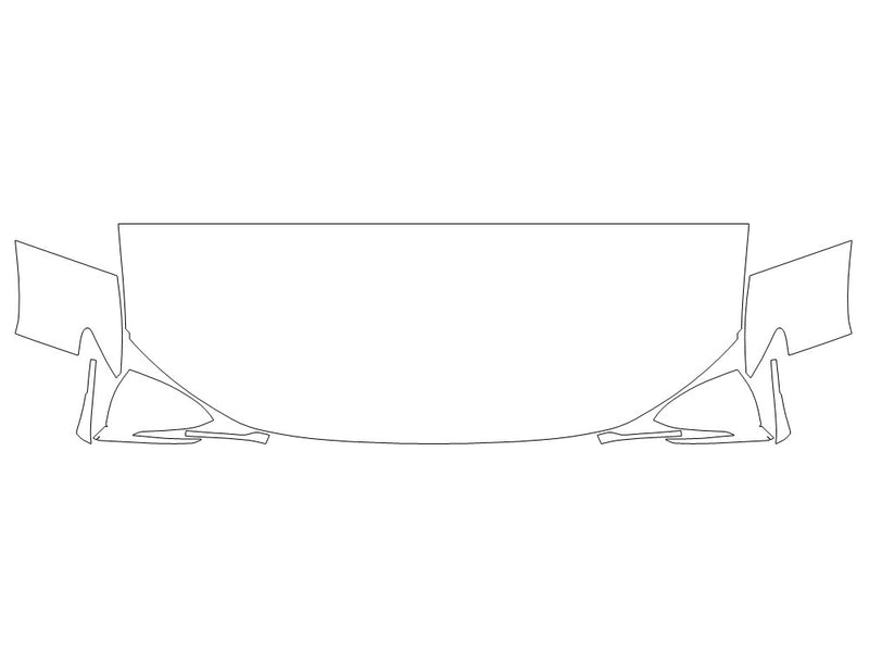 tucson 3M Clear Bra Hood Precut PPF Diagram