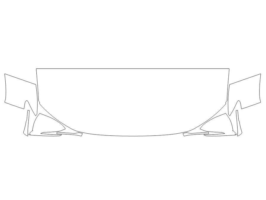 tucson 3M Clear Bra Hood Precut PPF Diagram