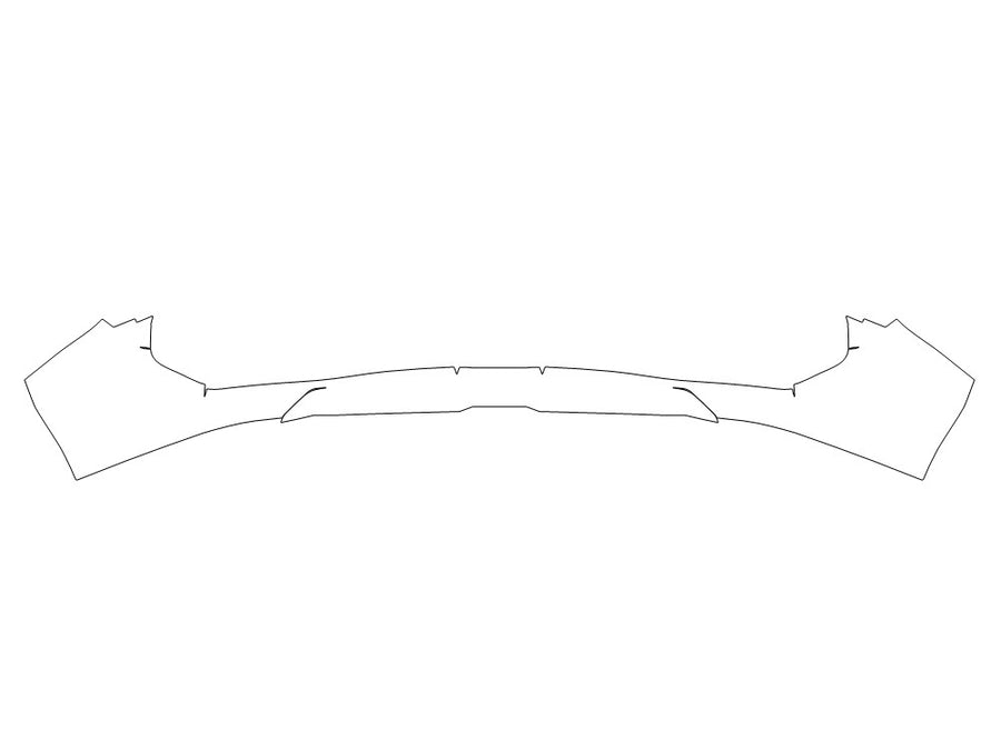 tucson Avery Dennison Clear Bra Door Cup Precut PPF Diagram