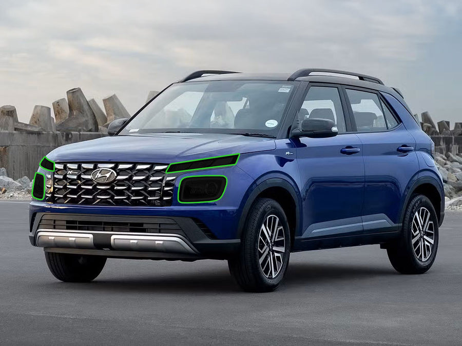 hyundai venue 2020-2025 Headlight Tint Location