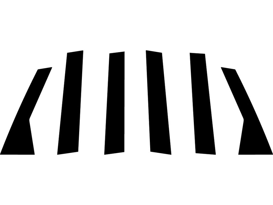 hyundai veracruz 2007-2012 Gloss Black Pillar Trim