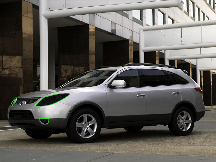 hyundai veracruz 2007-2012 Headlight Tint Location