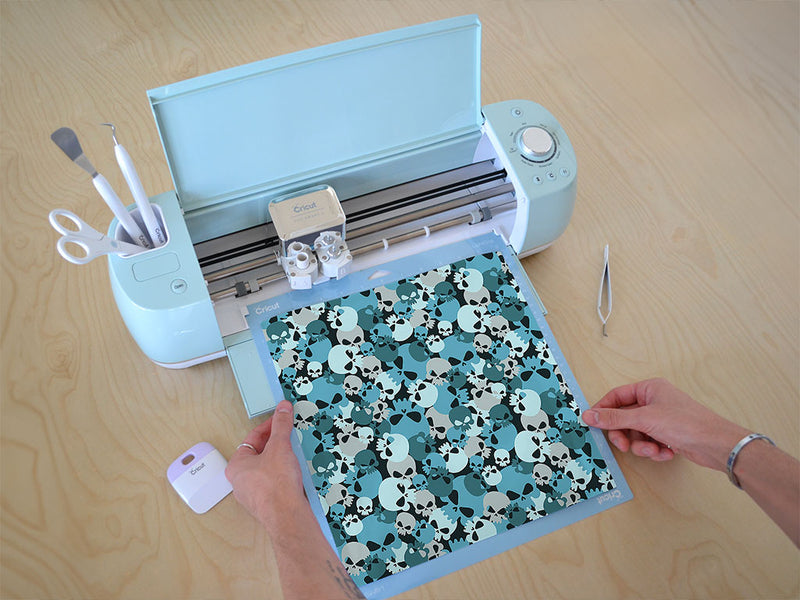 ice calvaria skull and bones Cricut Compatible Vinyl