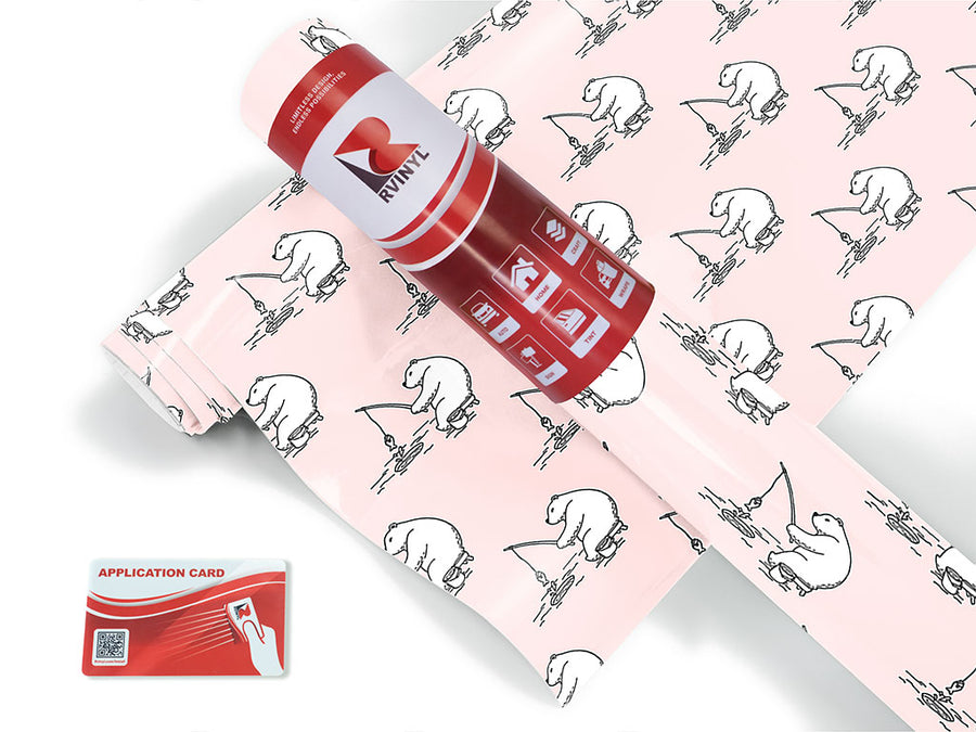 ice fishing animal Craft Vinyl Roll