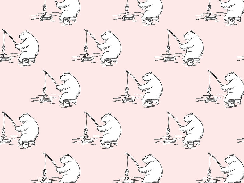 Ice Fishing Animal Vinyl Wrap Pattern~Rwraps Series 914 Digitally Printed Vinyl Wrap~0