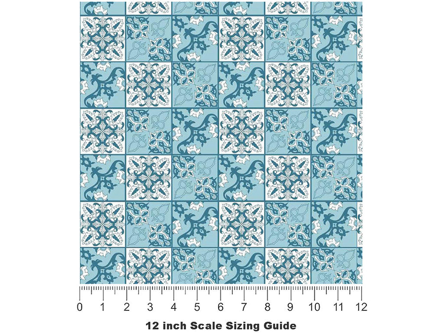 Ice Skating Tile Vinyl Film Pattern Size 12 inch Scale~Rwraps Ice Skating Tile Sizing Chart~3