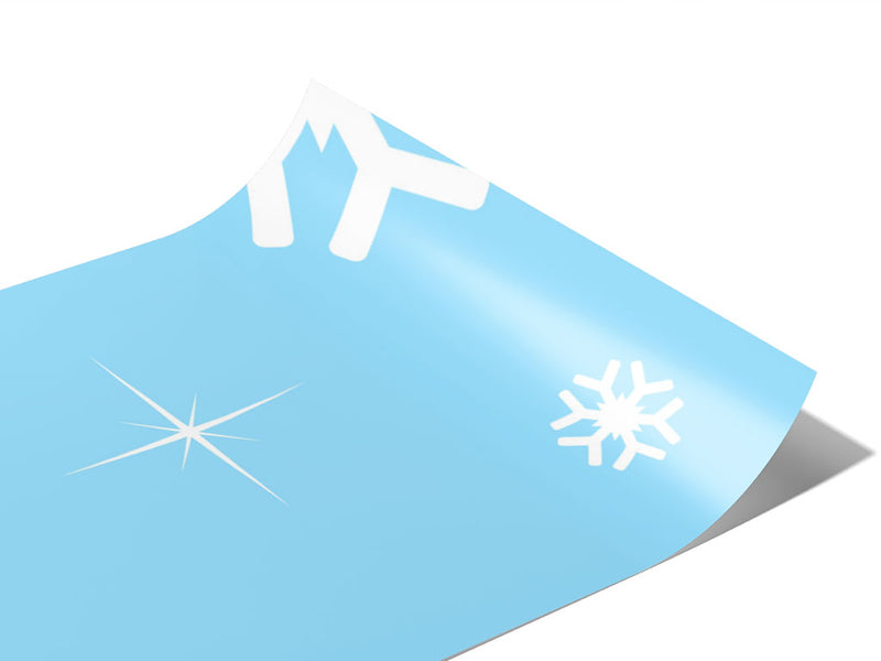 Iced Out Snow Vinyl Wraps~Rwraps Series 914 Digitally Printed Vinyl Wrap~0