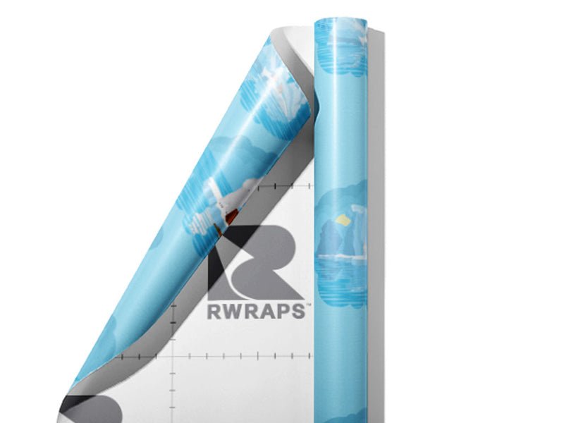 Icy Reflections Animal Wrap Film Sheets~Rwraps Series 914 Icy Reflections Animal Scrolled Sheet~3