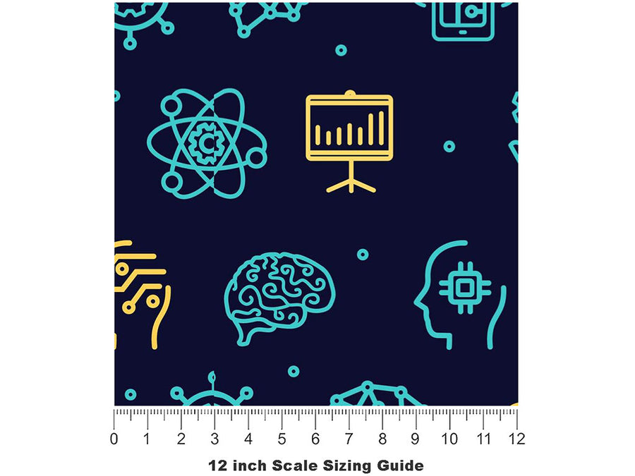 Idea Security Technology Vinyl Film Pattern Size 12 inch Scale~Rwraps Idea Security Technology Sizing Chart~3