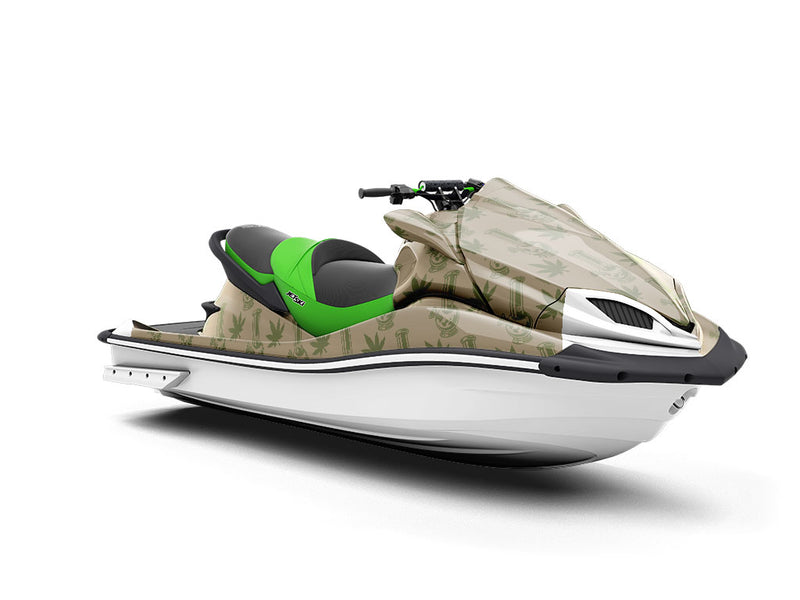 Idle Hands Cannabis Jet Ski Vinyl Customized Wrap