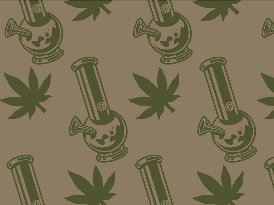 Idle Hands Cannabis Vinyl Wrap Pattern~Rwraps Series 914 Digitally Printed Vinyl Wrap~0
