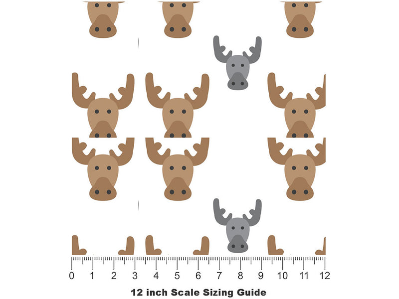 Immovable Object Animal Vinyl Film Pattern Size 12 inch Scale~Rwraps Immovable Object Animal Sizing Chart~2