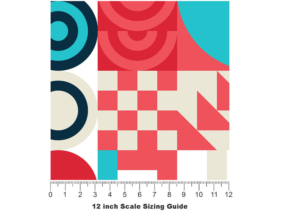 Imperious Designs Mosaic Vinyl Film Pattern Size 12 inch Scale~Rwraps Imperious Designs Mosaic Sizing Chart~2