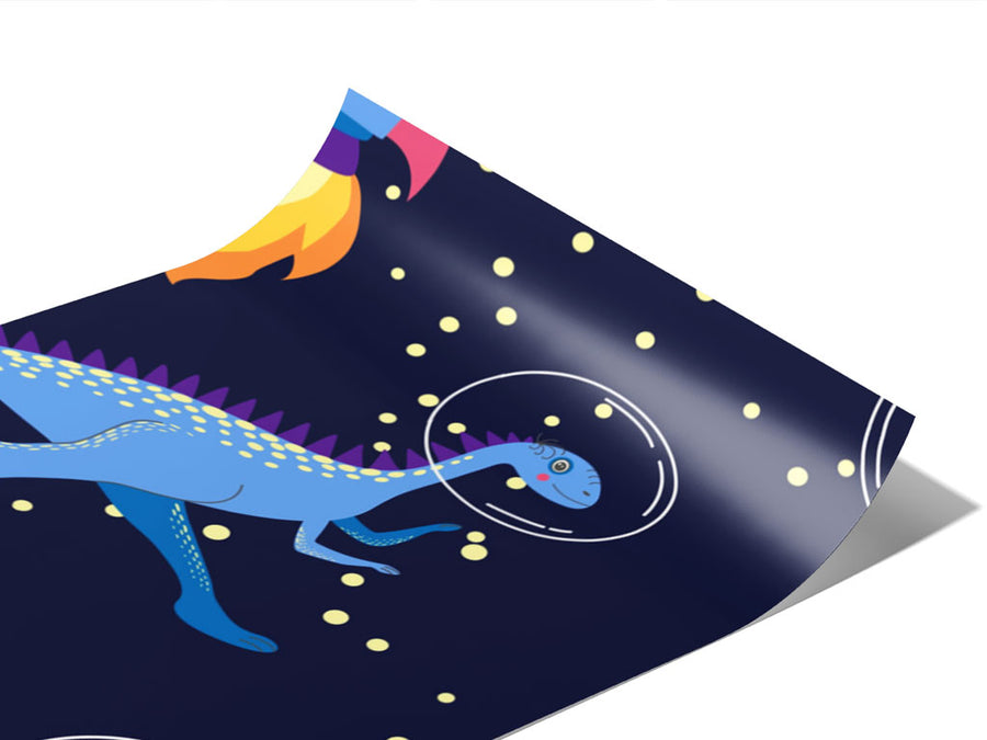 In Space Dinosaur Vinyl Wraps~Rwraps Series 914 Digitally Printed Vinyl Wrap~0