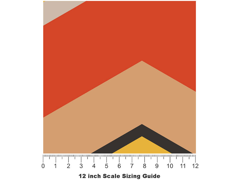 In the Groove Retro Vinyl Film Pattern Size 12 inch Scale~Rwraps In the Groove Retro Sizing Chart~2