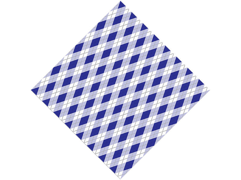 In the Navy Argyle Vinyl Wrap Pattern