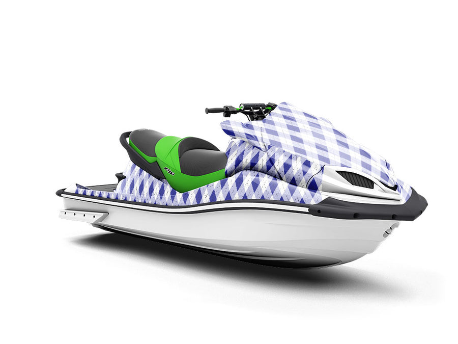 In the Navy Argyle Jet Ski Vinyl Customized Wrap