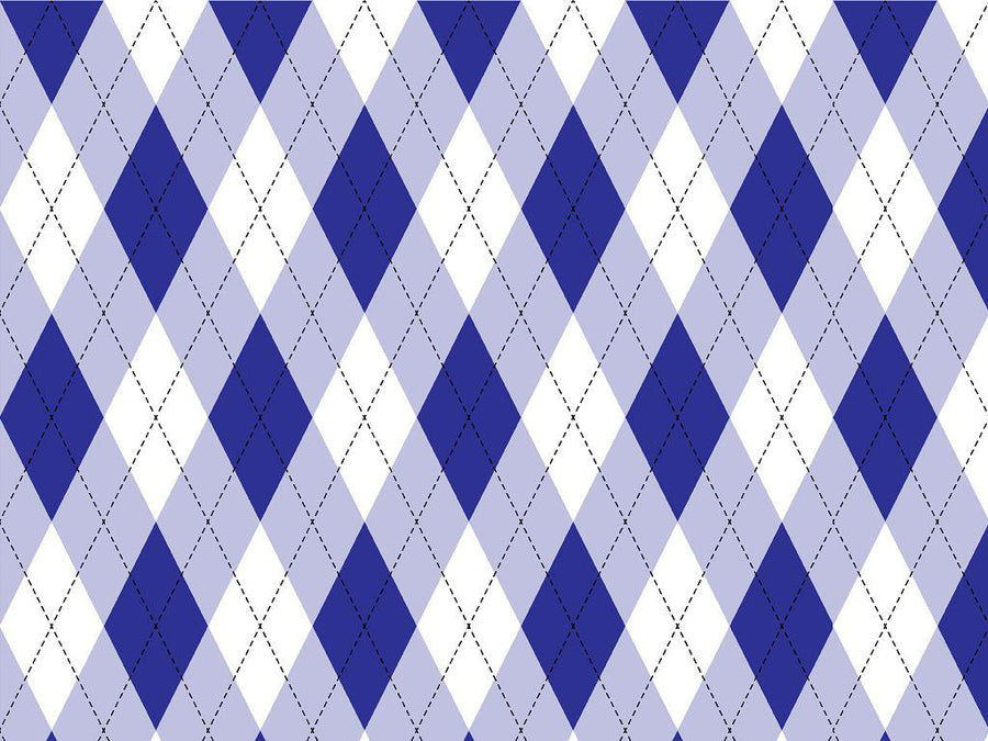 In the Navy Argyle Vinyl Wrap Pattern~Rwraps Series 914 Digitally Printed Vinyl Wrap~0