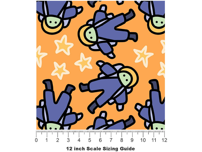 Independent Daylight Science Fiction Vinyl Film Pattern Size 12 inch Scale~Rwraps Independent Daylight Science Fiction Sizing Chart~2