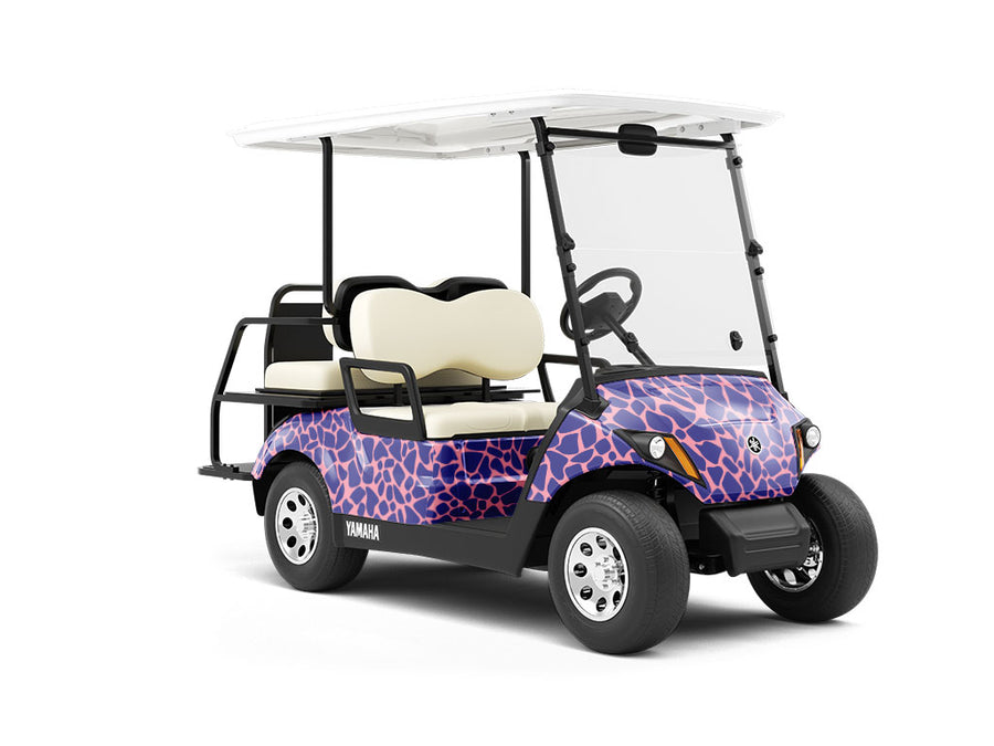 Indigo Cobblestone Wrapped Golf Cart