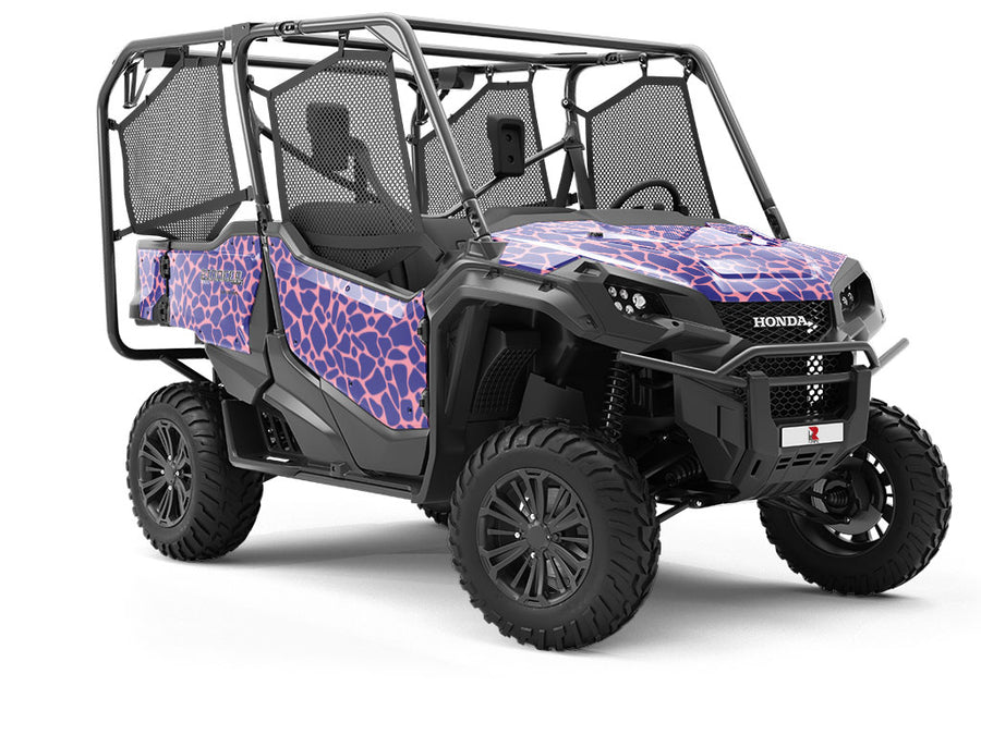Indigo Cobblestone Utility Vehicle Vinyl Wrap