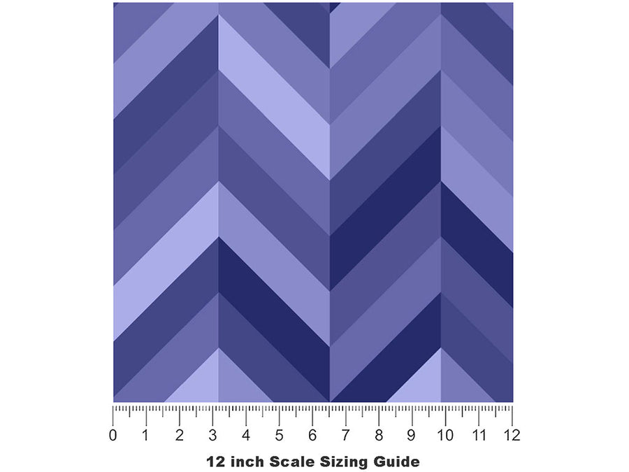 Indigo Brick Vinyl Film Pattern Size 12 inch Scale~Rwraps Indigo Brick Sizing Chart~3