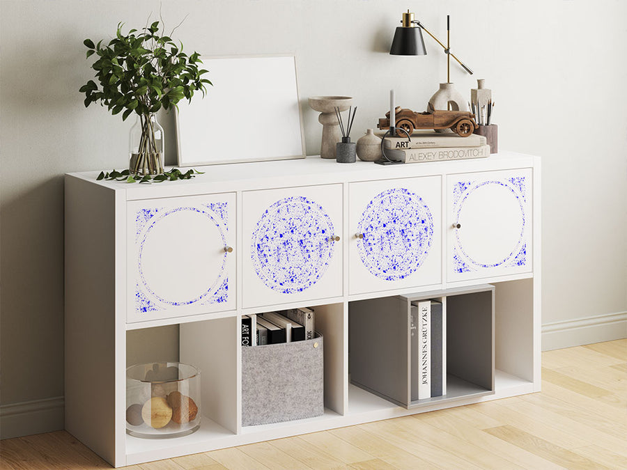 indigo raindrops paint splatter DIY Furniture Stickers