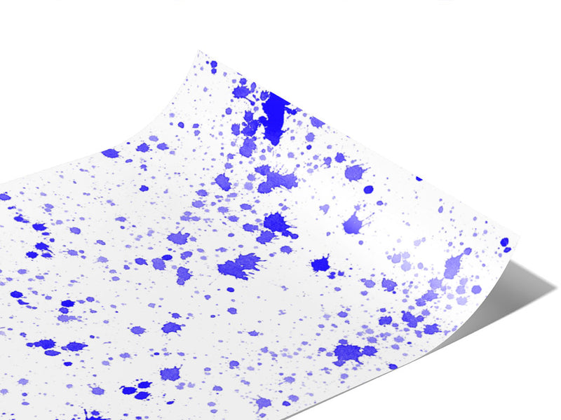Indigo Raindrops Paint Splatter Vinyl Wraps~Rwraps Series 914 Digitally Printed Vinyl Wrap~0